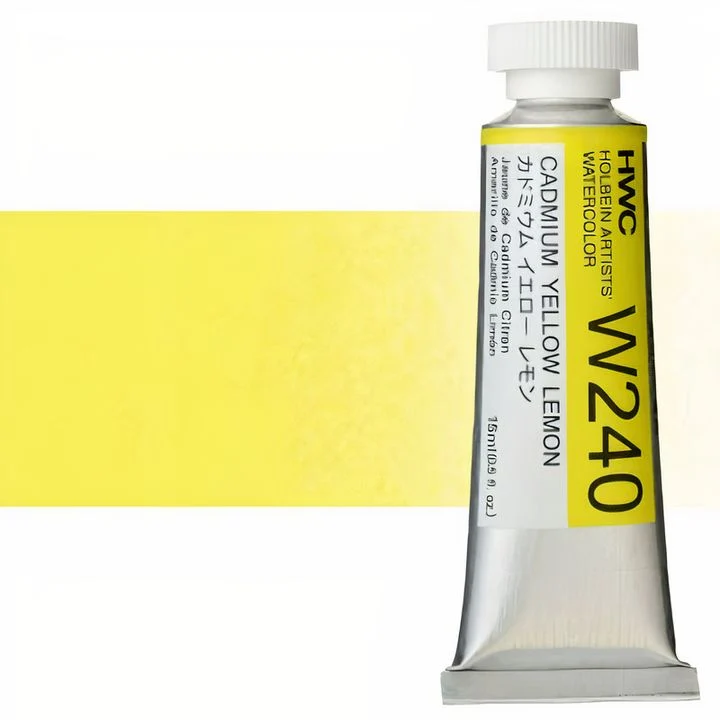 Holbein Artists Professional Watercolors, 15 ml, Yellow Shades