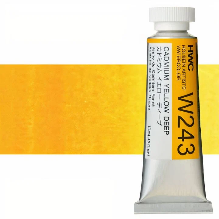 Holbein Artists Professional Watercolors, 15 ml, Yellow Shades