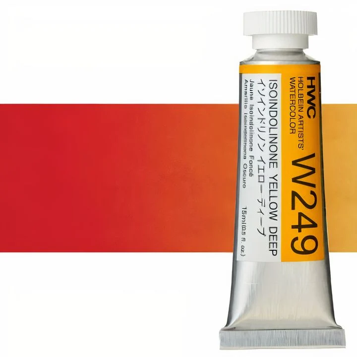 Holbein Artists Professional Watercolors, 15 ml, Yellow Shades