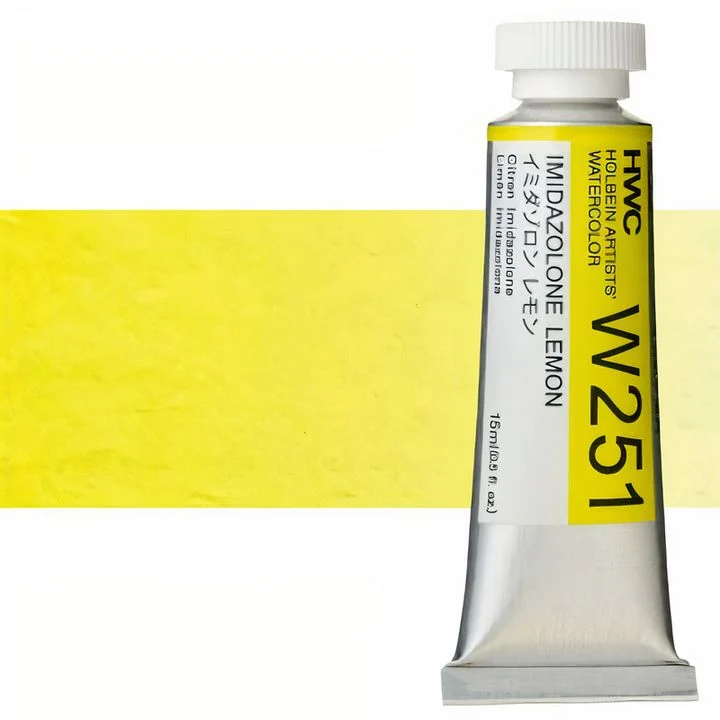 Holbein Artists Professional Watercolors, 15 ml, Yellow Shades