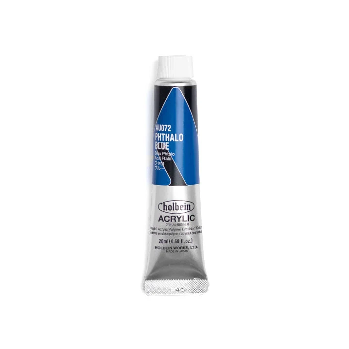 Holbein Professional Heavy Body Acrylic Paints, Blue Shades