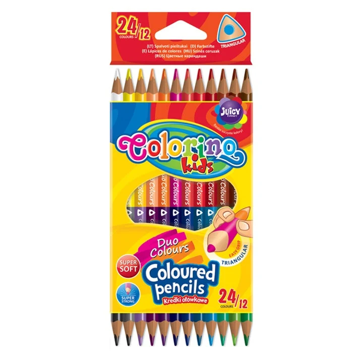Colorino Double-Sided Colored Pencils, 12 pcs