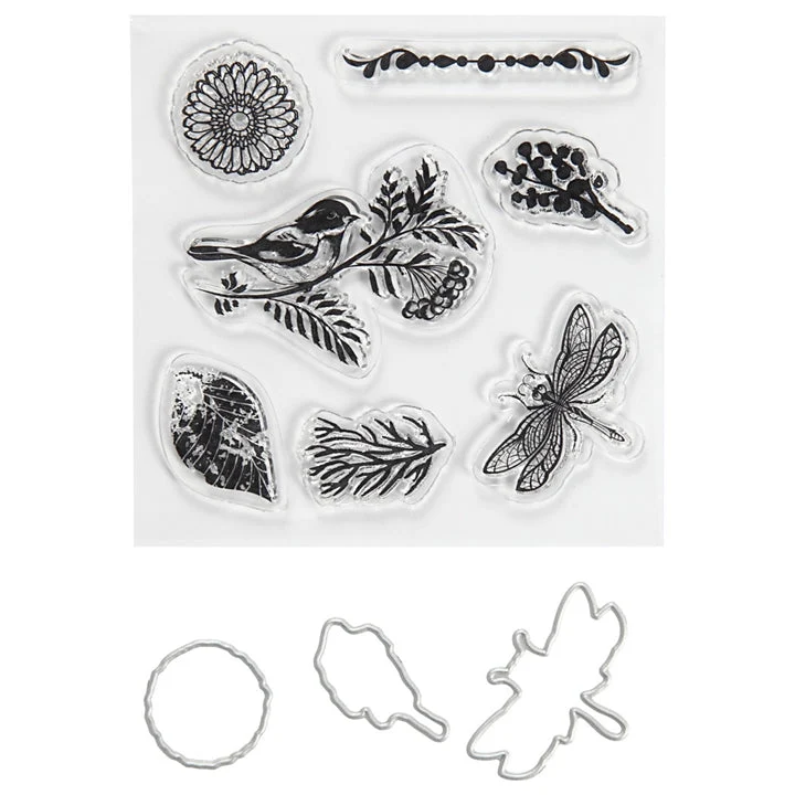 Clear Stamps and Cutting Dies - Fauna and Flora