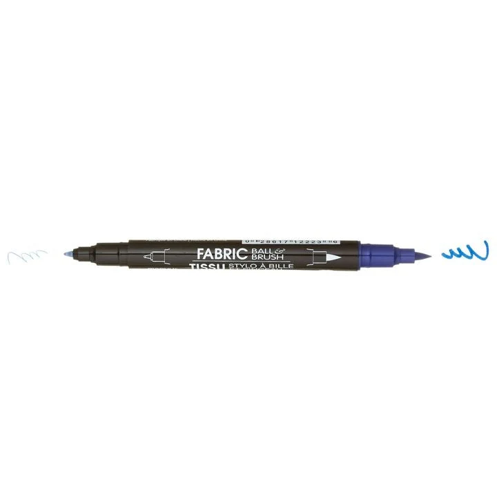 Marvy 122-S Fabric Marker, Round and Brush Tips