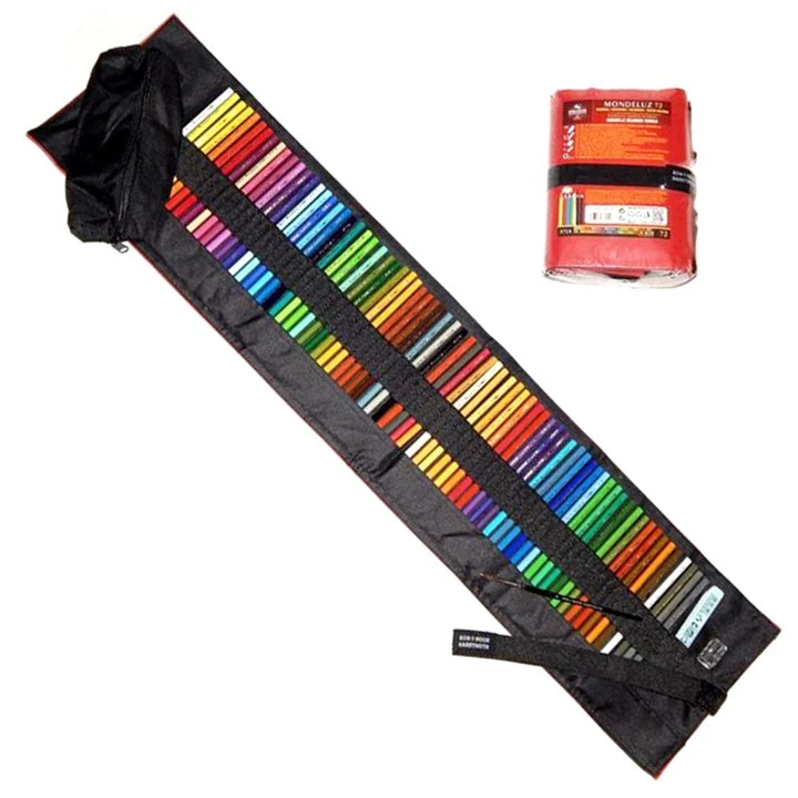 Mondeluz 72 Watercolor Pencils in a Roll-Up Case