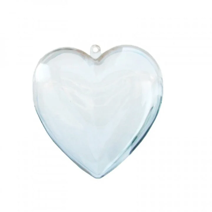 Transparent Acrylic Folding Heart Set of 5