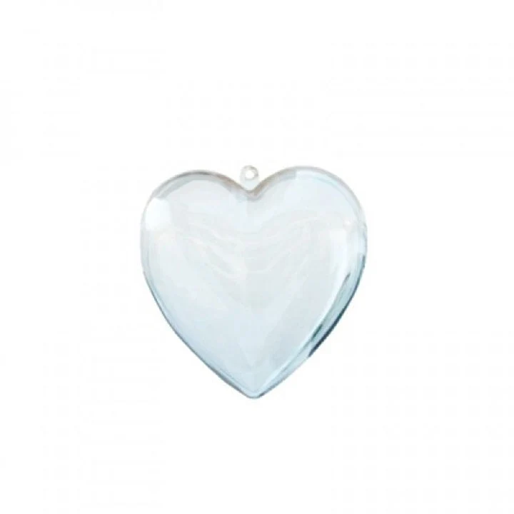 Transparent Acrylic Folding Heart Set of 5