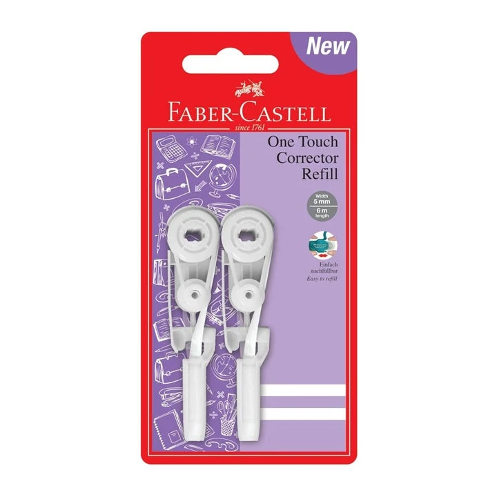 Faber-Castell Correction Tape Refill, Set of 2