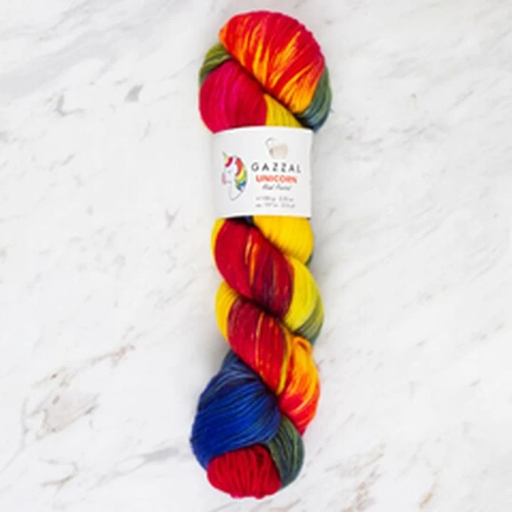 Gazzal Unicorn Knitting Yarn, 100 g