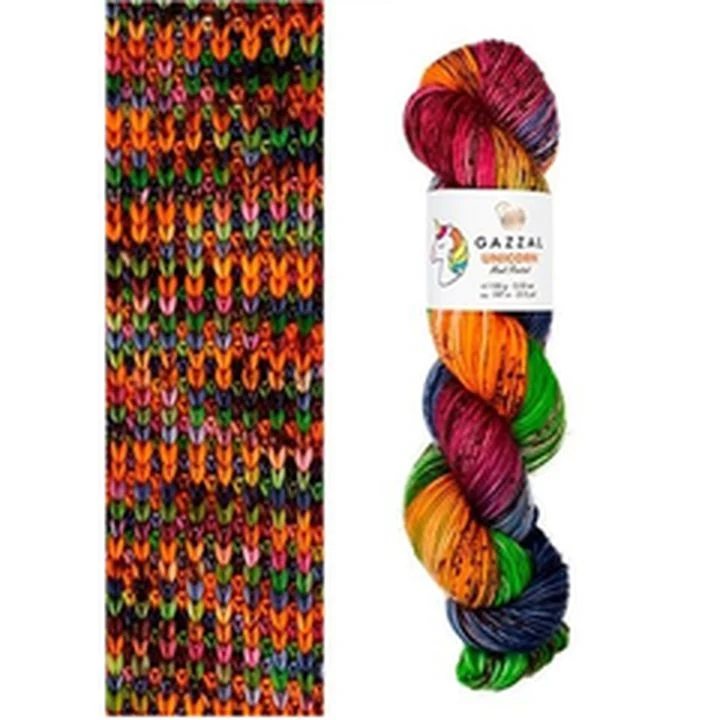 Gazzal Unicorn Knitting Yarn, 100 g
