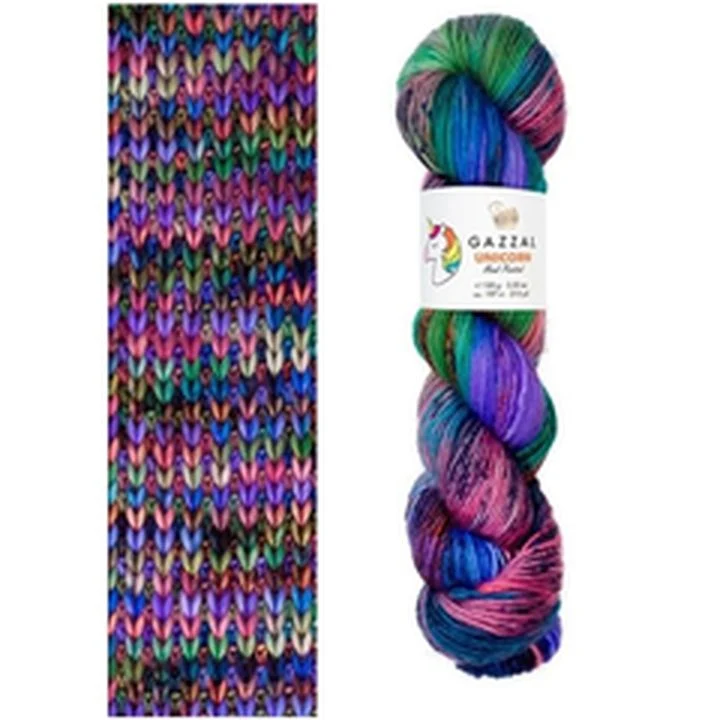 Gazzal Unicorn Knitting Yarn, 100 g