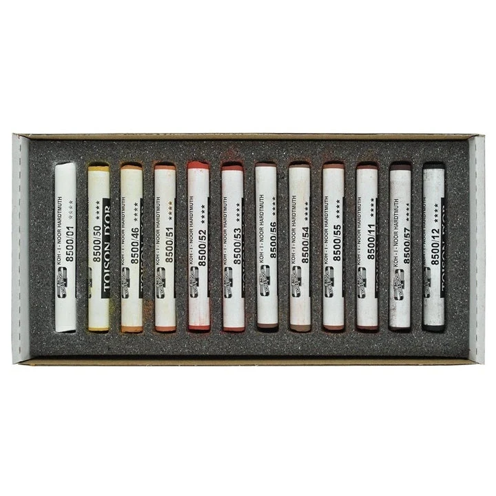Toison D’Or Soft Pastels, Set of 12, Brown Shades