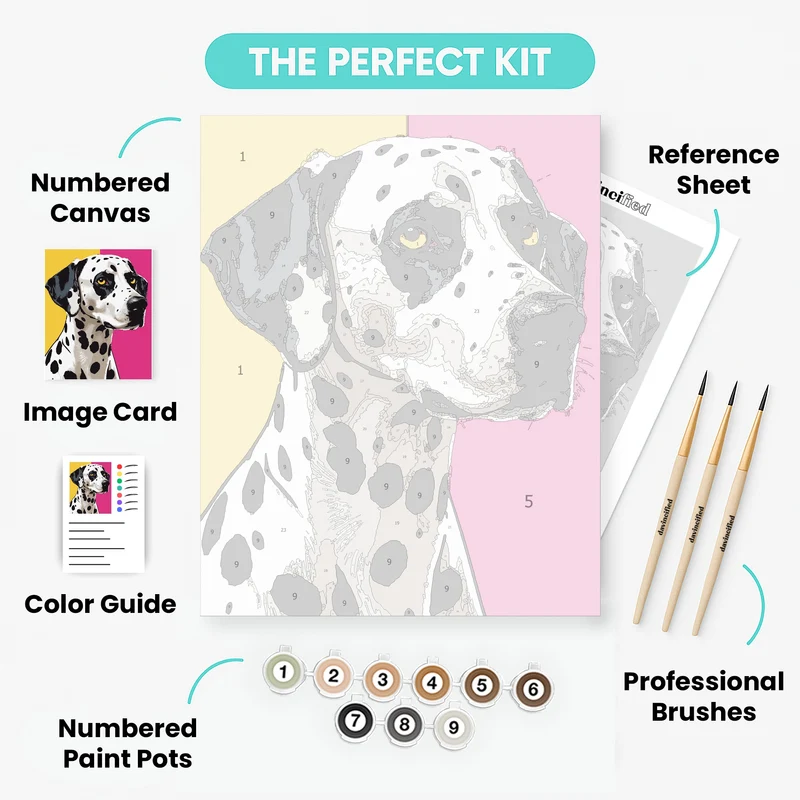 Dalmatian Portrait - Paint by Numbers Kit