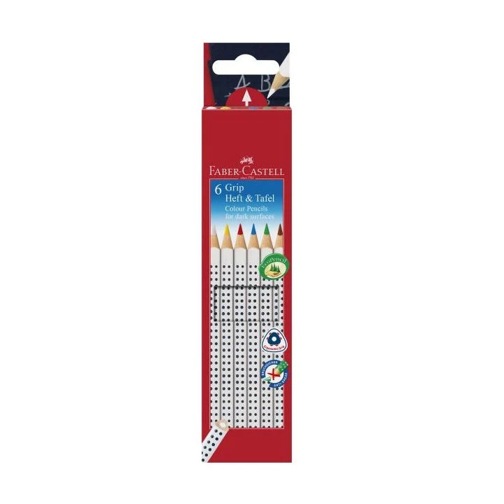 Grip Colored Pencils for Dark Surfaces, Set of 6