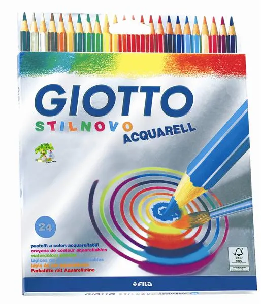 GIOTTO STILNOVO AQUARELL Colored Pencils - 24 Colors