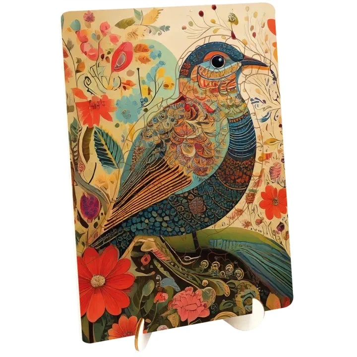 MOXY Artistic Wooden Puzzle, Bird, 130 Pieces