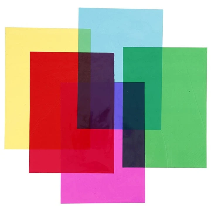 Colored Cellophane A4, Set of 100