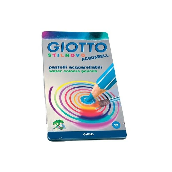 GIOTTO STILNOVO ACQUARELL Colored Pencils, 12 Colors