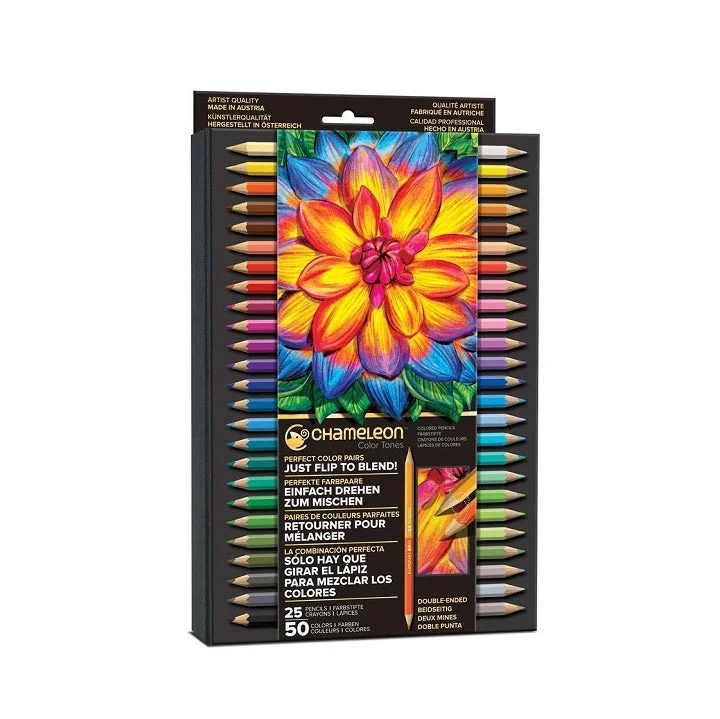 Chameleon Colored Pencils, Set of 25 Pieces