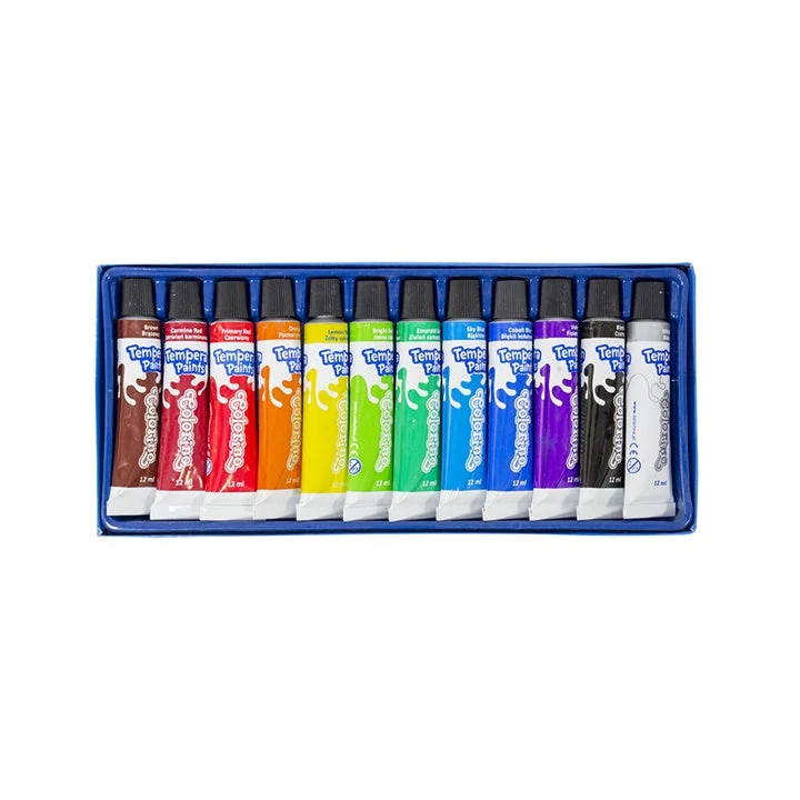 Colorino Tempera Paints, 12 x 12 ml