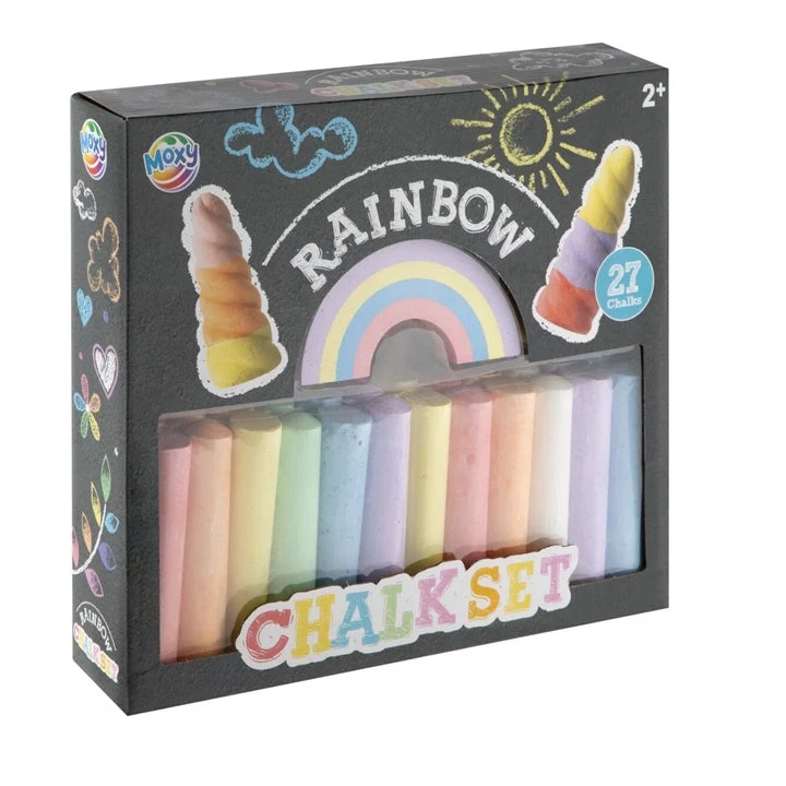 Rainbow Colored Chalk, Set of 27