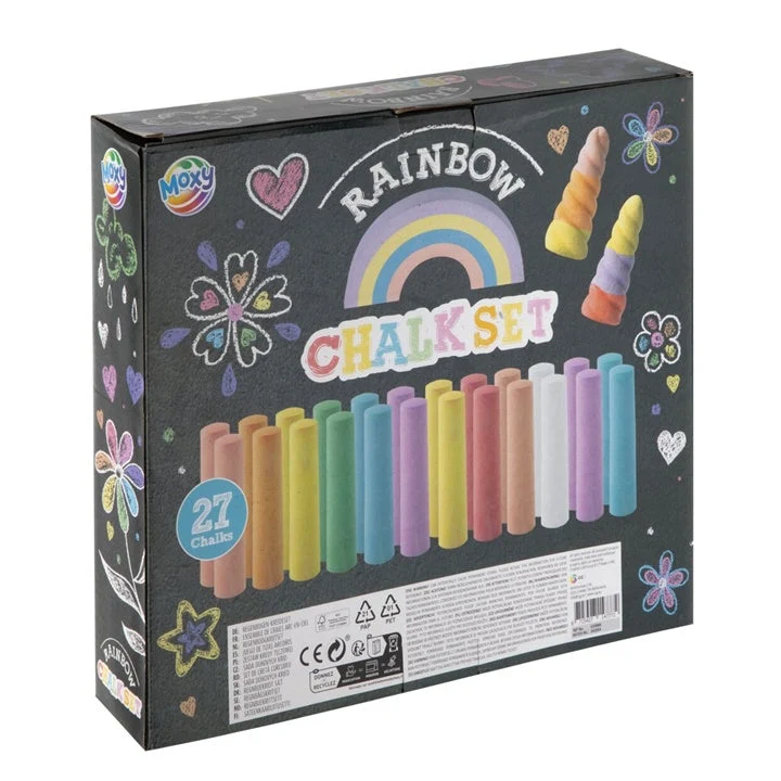 Rainbow Colored Chalk, Set of 27