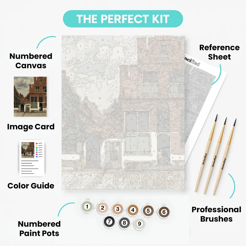 The Little Street - Paint by Numbers Kit