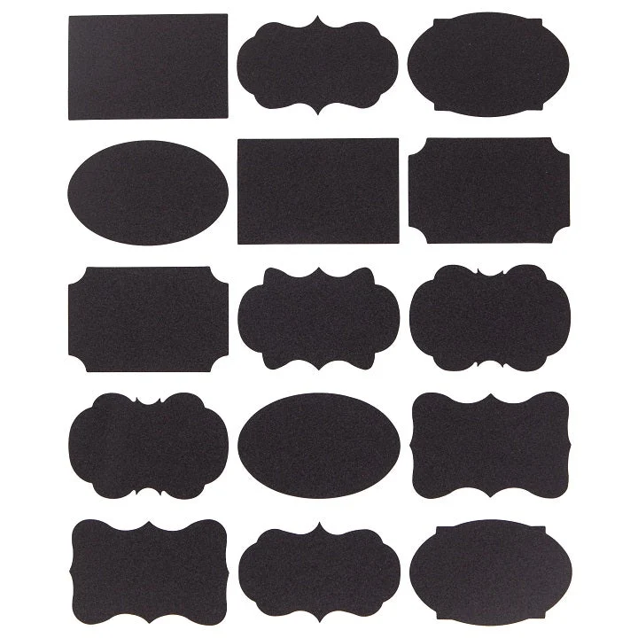 Chalkboard Stickers, Set of 15