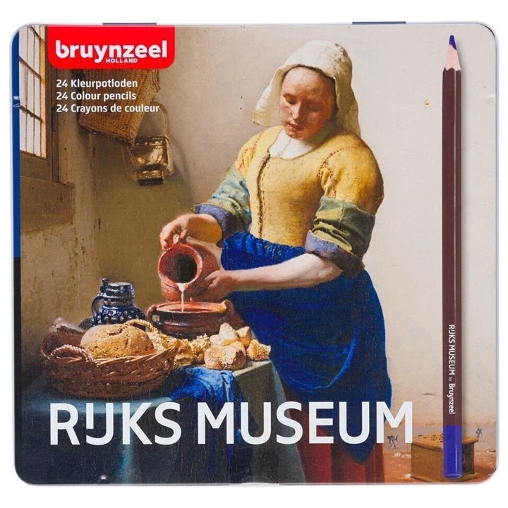 bruynzeel Colored Pencils from the Jan Vermeer Limited Edition, Set of 24