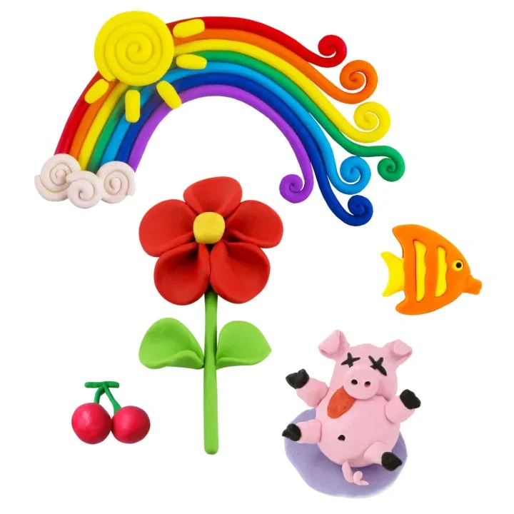 MOXY Creative Modeling Clay Set, 16 Colors, Soft Dough
