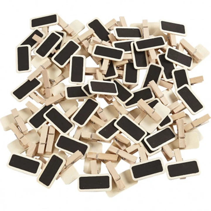 Chalkboard with Clip, 100 pcs