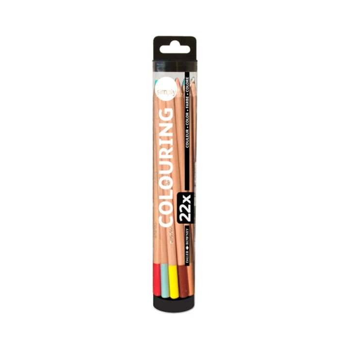 Daler Rowney Colored Pencils with Accessories, Set of 22