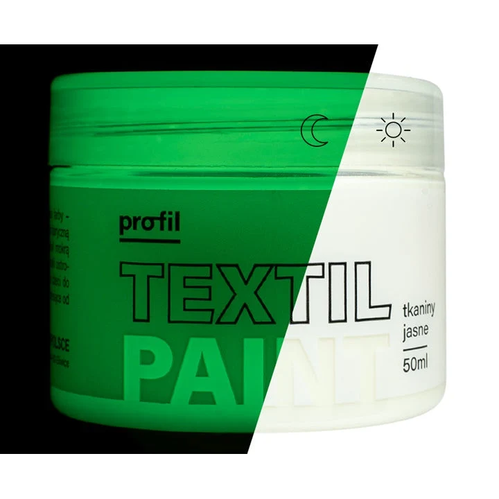 Profil Glow-in-the-Dark Fabric Paint, Green, 50 ml
