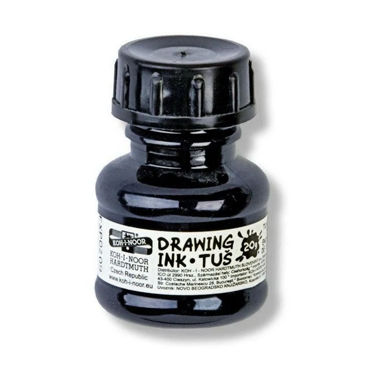 Koh-I-Noor Technical Drawing Ink, 20 g, Black
