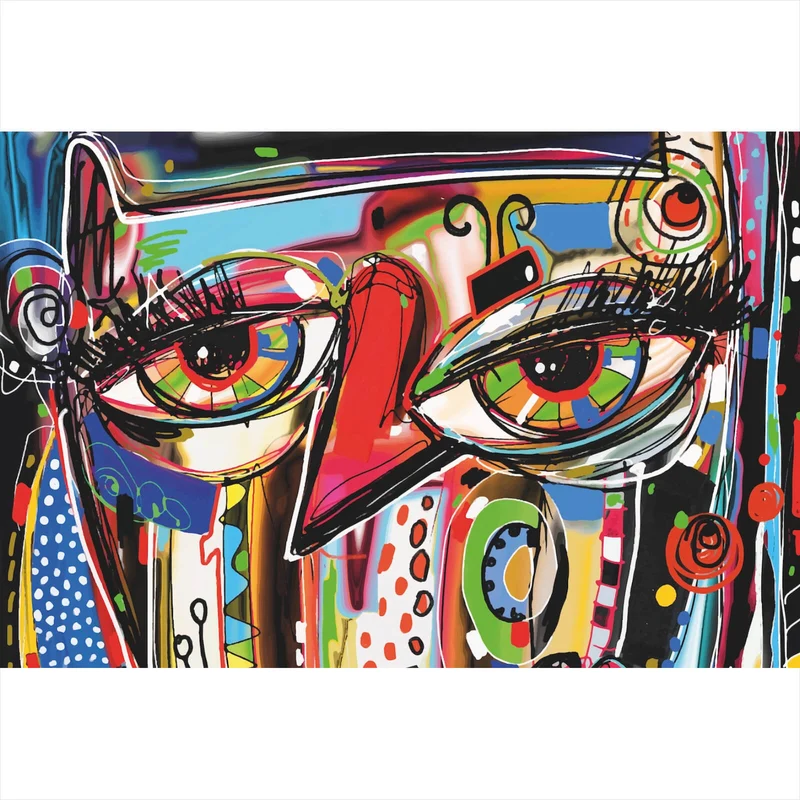 Spannrahmenbild Abstraktes Tiermotiv Querformat