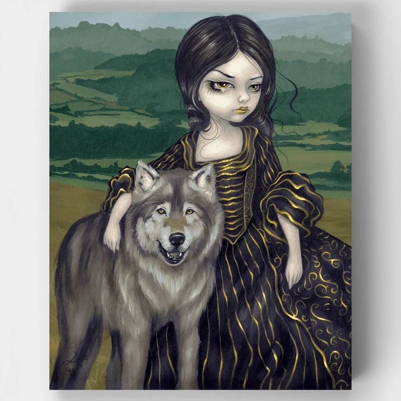 Loup Garoupastorale - Paint by Numbers Kit
