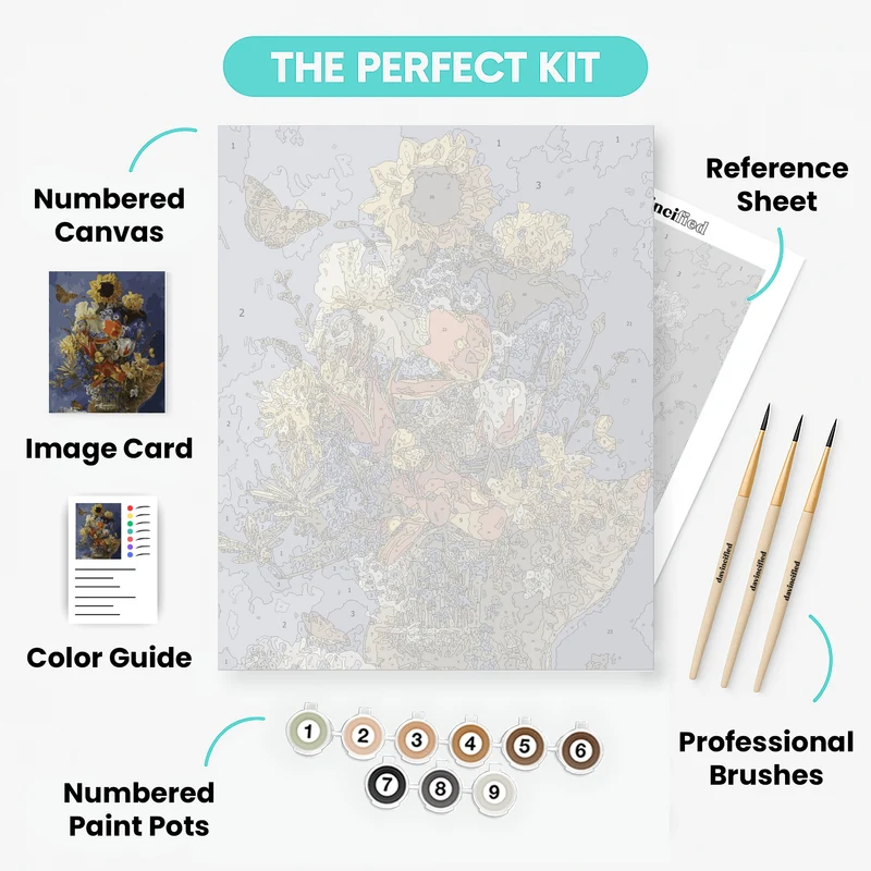 Gold Still Life - Paint by Numbers Kit