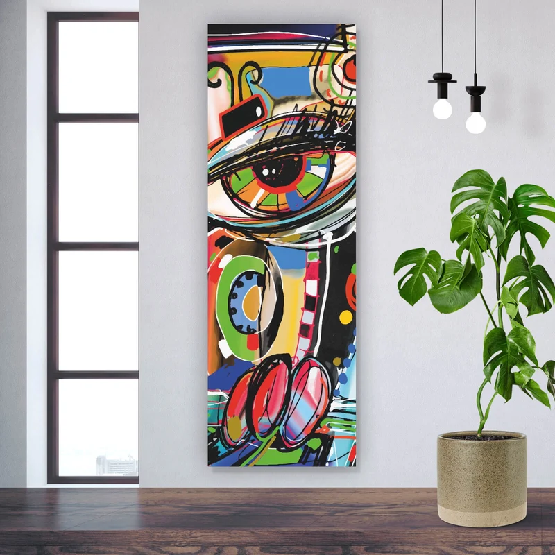 Acrylglasbild Abstraktes Tiermotiv Panorama Hoch