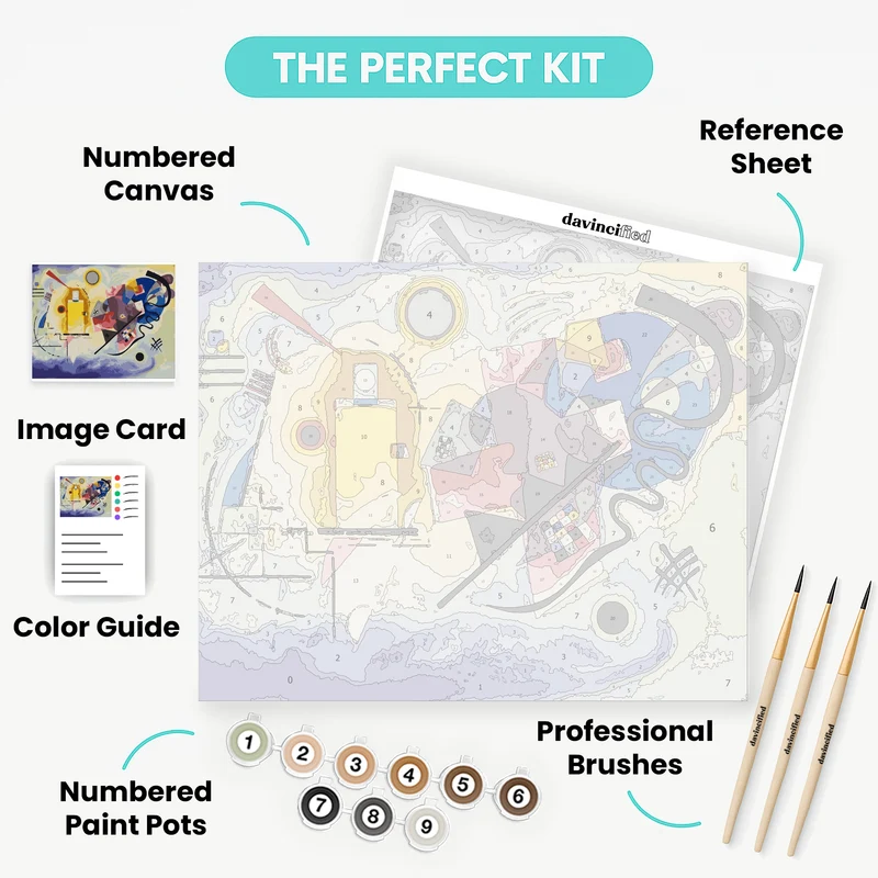 Yellow-Red-Blue - Paint by Numbers Kit