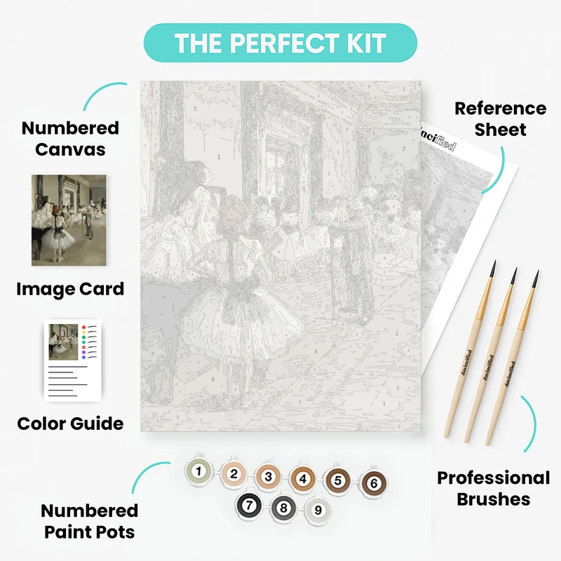 The Ballet Class (La Classe de danse) - Paint by Numbers Kit