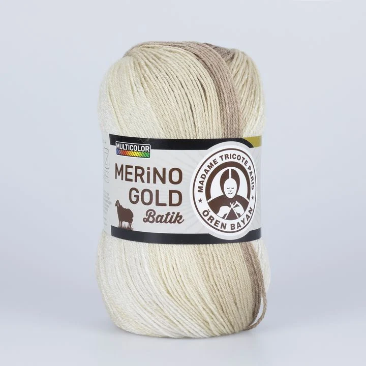 Madame Tricote Paris Merino Gold Batik Knitting Yarn 100 g
