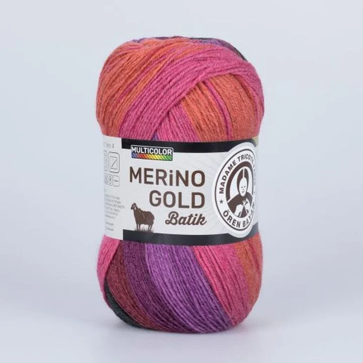 Madame Tricote Paris Merino Gold Batik Knitting Yarn 100 g