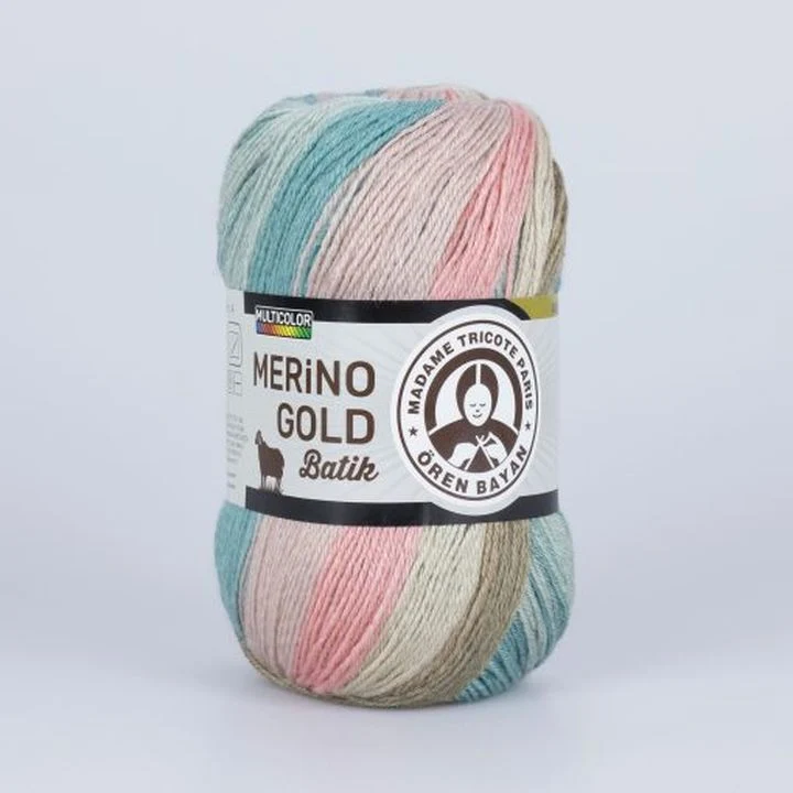 Madame Tricote Paris Merino Gold Batik Knitting Yarn 100 g