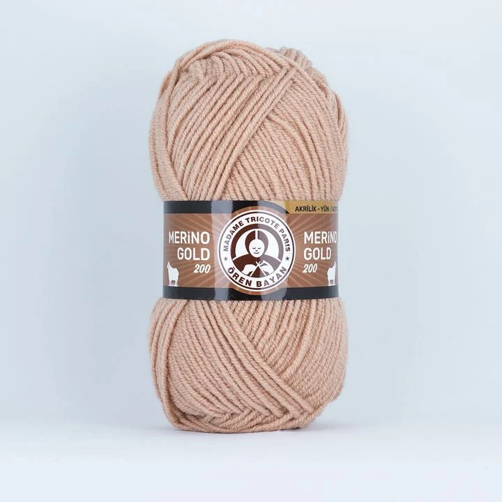 Madame Tricote Paris Merino Gold 200 Knitting Yarn - 100 g