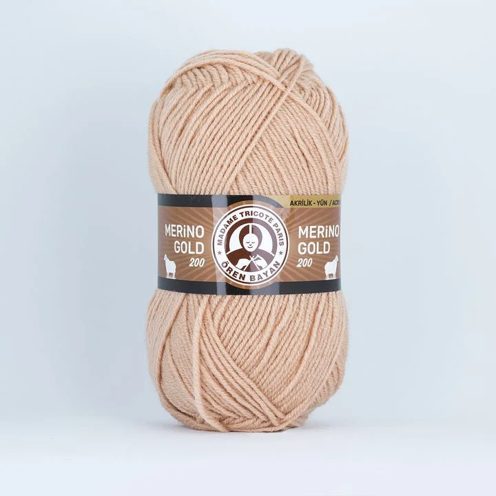 Madame Tricote Paris Merino Gold 200 Knitting Yarn - 100 g