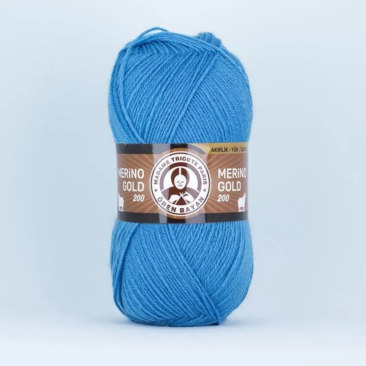 Madame Tricote Paris Merino Gold 200 Knitting Yarn - 100 g