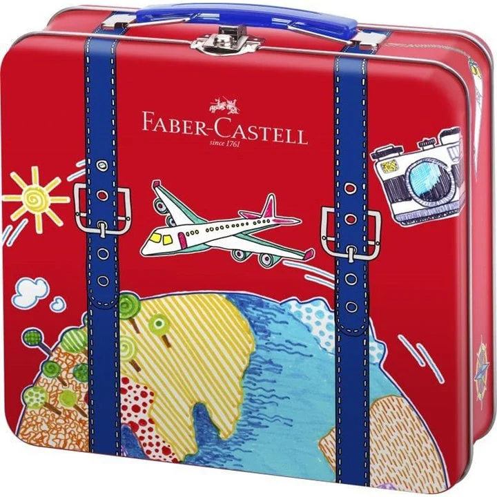 Faber-Castell Markers with Clips in a Case, Set of 40