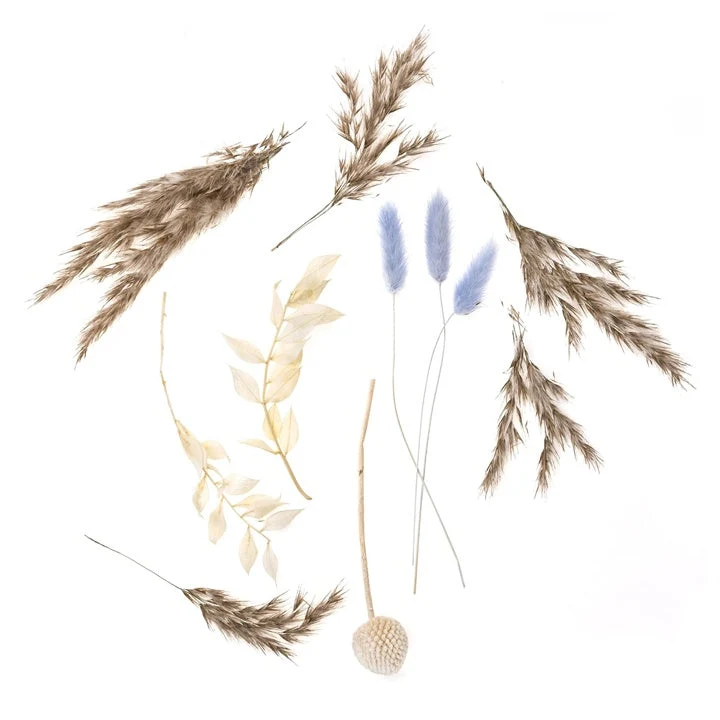 Mini Dried Bouquet “Savannah Blue” / 20 cm
