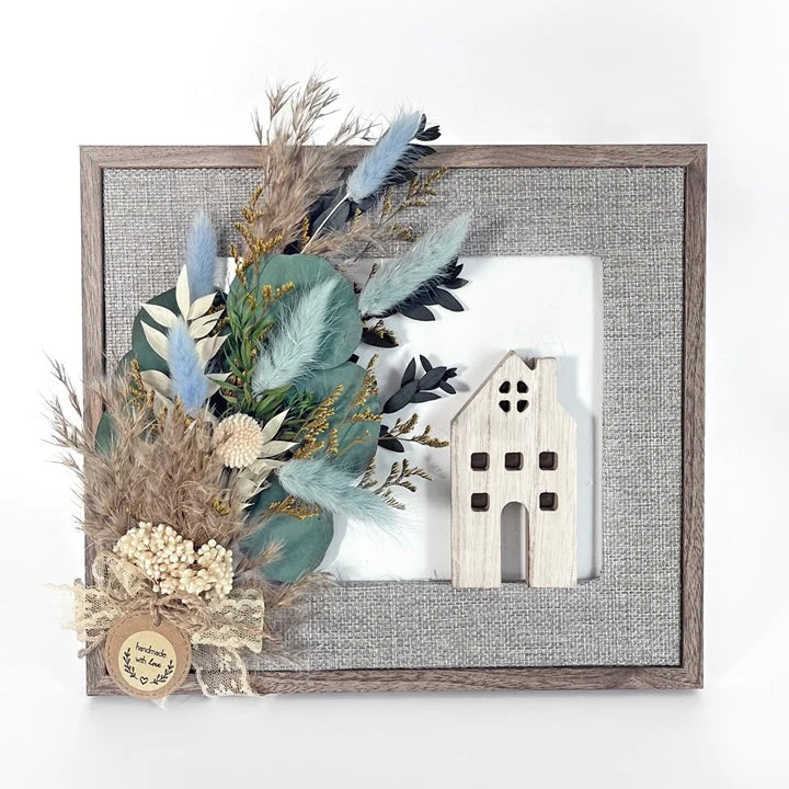 Mini Dried Bouquet “Savannah Blue” / 20 cm