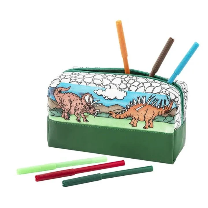 Dinosaur Pencil and Marker Set